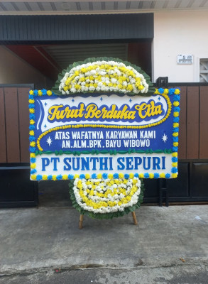 Papan Bunga Duka di Donokerto